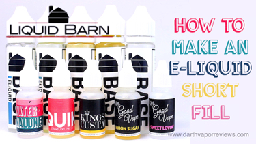 Liquid Barn How To Make An E-Liquid Shortfill Tutorial